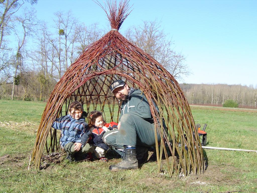 La cabane en Osier vivant La cabane en Osier vivant