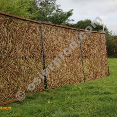 Panneau de parement en osier désactivé autoclave tressage en entrelac