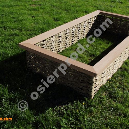 jardinière sur mesure en osier désactivé autoclave